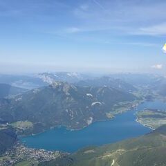 Flugwegposition um 16:06:26: Aufgenommen in der Nähe von Gemeinde Faistenau, 5324 Faistenau, Österreich in 2287 Meter